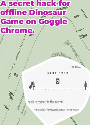 Dinosaur game offline chrome